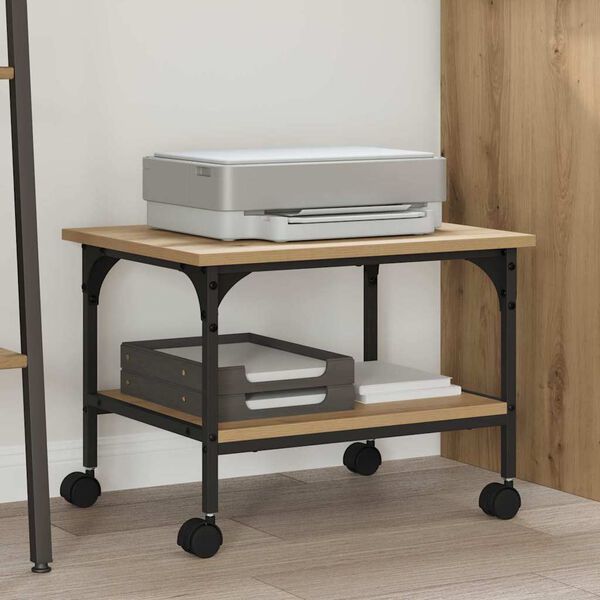 vidaXL Skiverstativ Artisan Eik 50 x 40 x 38 cm Konstruert tre