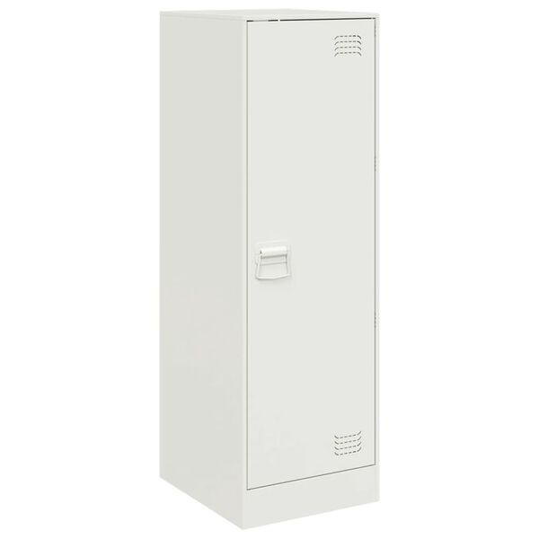 vidaXL Skjenk hvit 34,5x39x107 cm stål