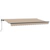 vidaXL Innvendbar Markise Beige 400 x 200 cm stoff