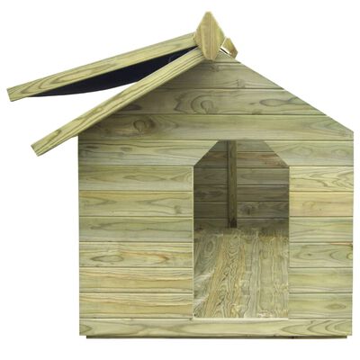 vidaXL Hundehus for hage med tak som åpnes impregnert furu