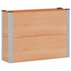 vidaXL H&oslash;ybed Brun 100 x 30 x 72 cm alu.