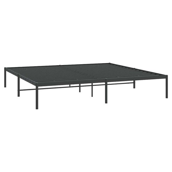vidaXL Sengeramme i metall svart 183x213 cm