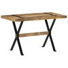 vidaXL Spisebord 120x60x76 cm grovt mangotre