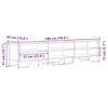 vidaXL TV-benk sonoma eik 180x34x41 cm konstruert tre