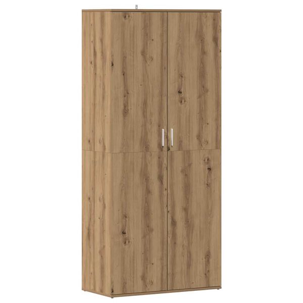 vidaXL Skoskap artisan eik 80x39x178 cm konstruert tre