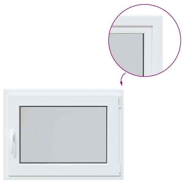 vidaXL Kjellervindu "RISOR" 80x70 cm vipp-og-sving DIN h&oslash;yre hvit