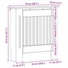 vidaXL Radiator Deksel Gamle tre 78 x 19 x 81,5 cm Konstruert tre