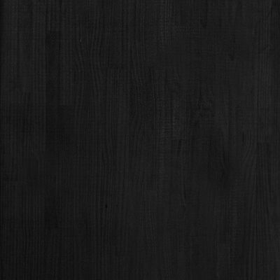 vidaXL Oppbevaringshylle svart 60x30x210 cm heltre furu