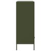 vidaXL Highboard olivengrønn 68x39x101,5 cm stål