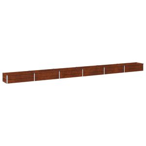 vidaXL Hevet Hagebed Rusten 480 x 40 x 24 cm papp