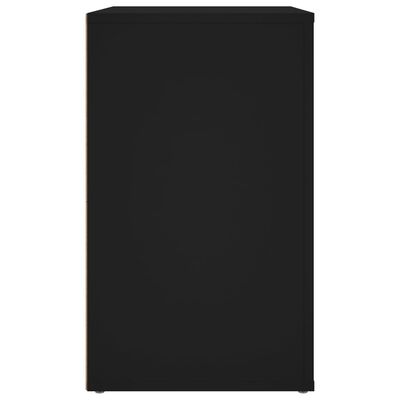 vidaXL Nattbord svart 50x36x60 cm konstruert tre