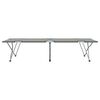 vidaXL Sammenleggbar camping seng 2 pcs Gr&aring; 194 x 62.5 x 42.5 cm