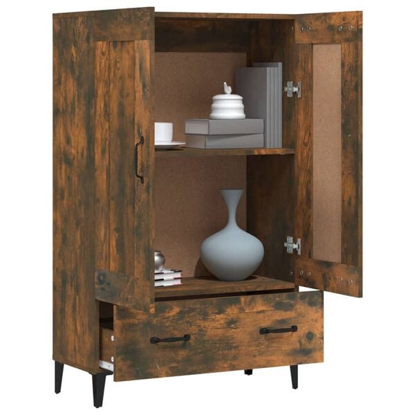 vidaXL Highboard r&oslash;kt eik 70x31x115 cm konstruert tre