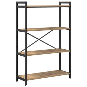vidaXL Bokhylle 80 x 30 x 120 cm Konstruert tre Artisan Eik