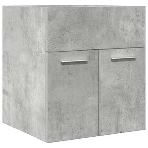 vidaXL Baderomsservantskap betonggr&aring; 41x38,5x46 cm konstruert tre