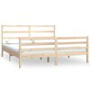 vidaXL Sengeramme heltre furu 180x200 cm Super King