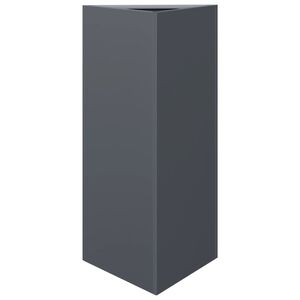 vidaXL Plantekasse antrasitt trekantet 40x34,5x75 cm st&aring;l