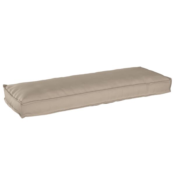 vidaXL Pallepute for benk Gråbrun 120 x 40 x 8 cm Oxford-stoff