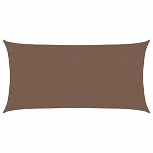 vidaXL Solseil Brun 2 x 6 m HDPE