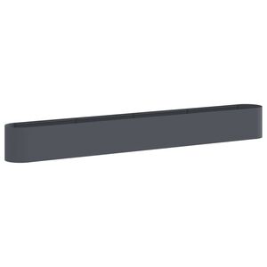 vidaXL Hevet Hagebed Antrasitt 360 x 40 x 40 cm