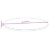 vidaXL Bordplate Ø60x1,5 cm bambus