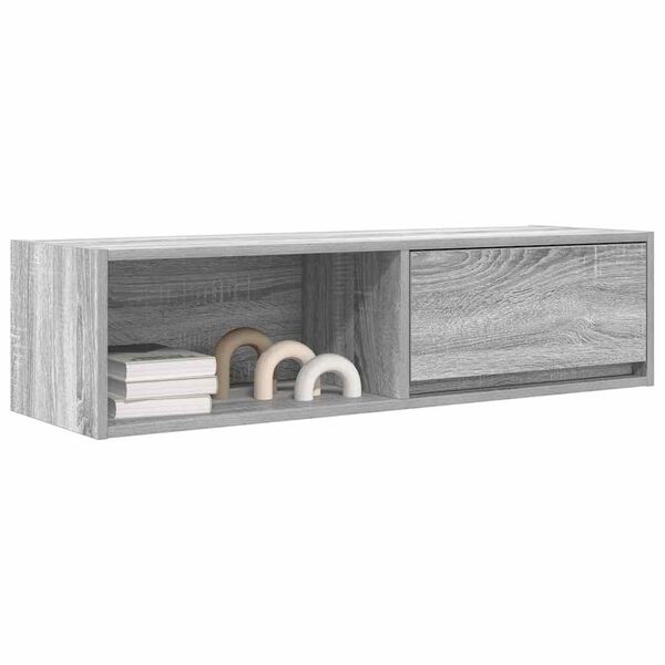 vidaXL TV-benker 2 stk gr&aring; sonoma 100x31x25,5 cm konstruert tre