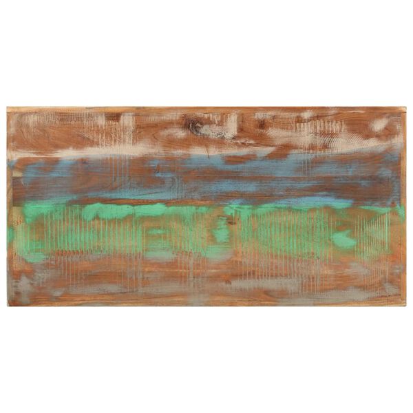 vidaXL Barbord 110x55x107 cm gjenvunnet heltre og jern