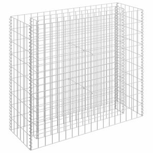 vidaXL Gabion h&oslash;ybed galvanisert st&aring;l 90x30x90 cm