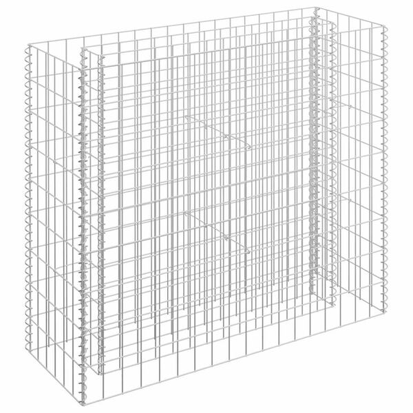 vidaXL Gabion høybed galvanisert stål 90x30x90 cm