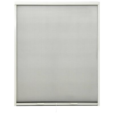 vidaXL Nedrullbar insektskjerm for vinduer hvit 160x170 cm