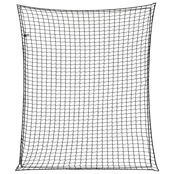 vidaXL Tilhengernett med elastisk tau svart 3,5x3 m PP