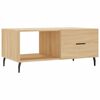 vidaXL Salongbord sonoma eik 90x50x40 cm konstruert tre
