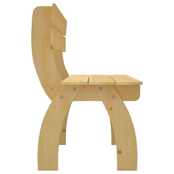 vidaXL Hagebenk 150 cm impregnert furu