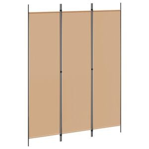 vidaXL 3-panel romdeler Beige 150 x 200 cm Stoff