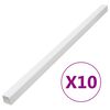vidaXL Kabelkanaler 33x33 mm 10 m PVC
