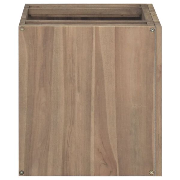 vidaXL Veggmontert baderomsskap 60x39x40 cm heltre teak
