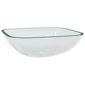 vidaXL Servant glass 42x42x14 cm gjennomsiktig