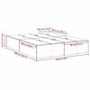 vidaXL Seng med lagring Gr&aring; Sonoma 160 x 200 cm Konstruert tre