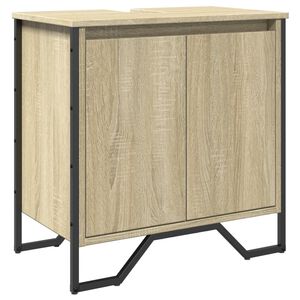 vidaXL Servantskap sonoma eik 60x35x60 cm konstruert tre