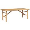 vidaXL Kaffebord Brun 110 x 50 x 43 cm Bambus