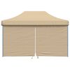 vidaXL Partytelt Beige 292 x 440 x 315 cm Oxford Stoff