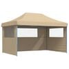 vidaXL Partytelt Beige 292 x 440 x 315 cm Oxford Stoff
