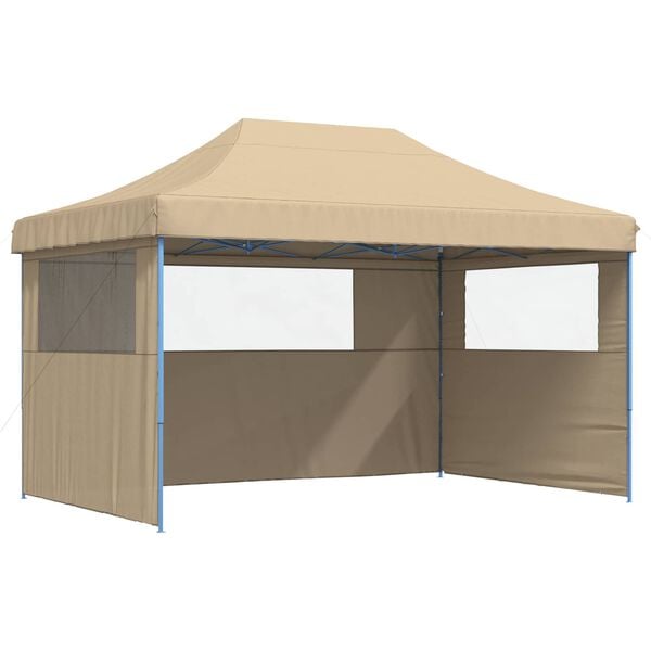 vidaXL Partytelt Beige 292 x 440 x 315 cm Oxford Stoff