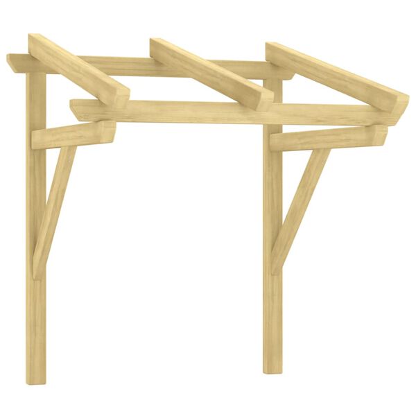 vidaXL Markisetak 100x100x80 cm impregnert heltre furu