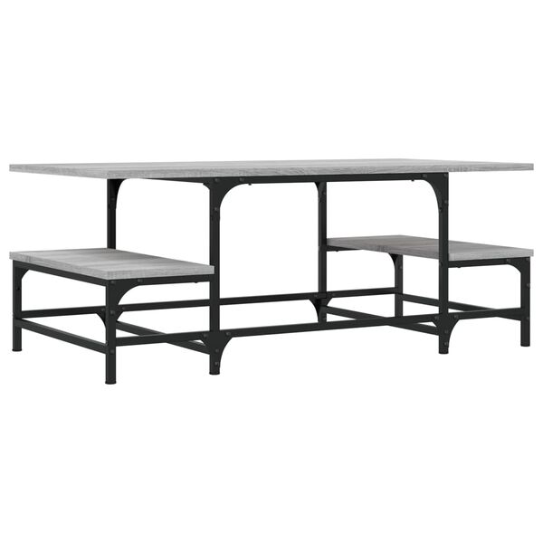 vidaXL Salongbord gr&aring; sonoma 100x50,5x40 cm konstruert tre