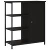 vidaXL Skjenk svart 70x30x80 cm konstruert tre