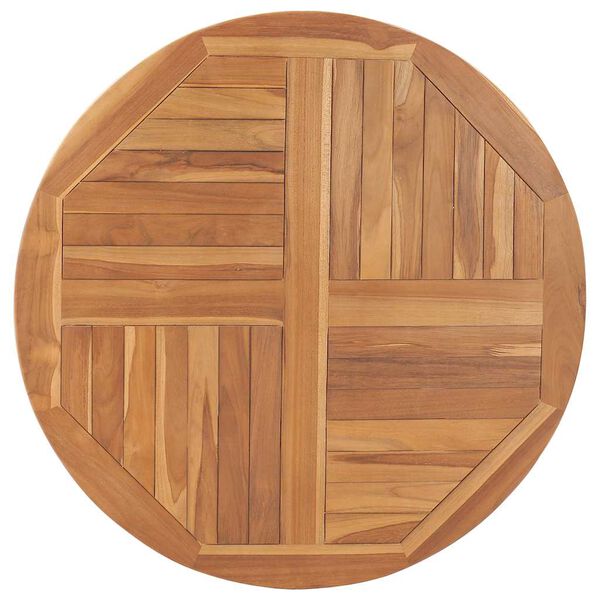 vidaXL Bordplate heltre teak 2,5 cm 90 cm
