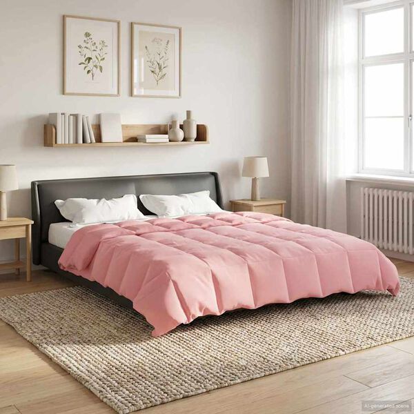 vidaXL Sommerdyne Quilted Rosa 200 x 240 cm Mikrofiber