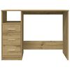 vidaXL Skrivebord artisan eik 102x76x50 cm konstruert tre