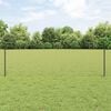 vidaXL Gjerde og St&oslash;tte Gr&aring; 0,6 x 10 m St&aring;l